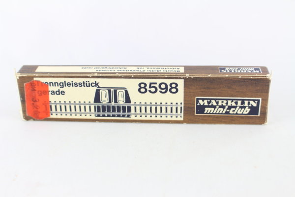 8598 Straight Isolating Track 110mm Märklin mini-club Z  Gauge Boxed +Top+
