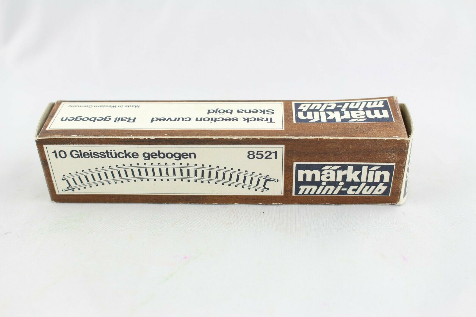 TOP 10x 8521 sagomata raggio di curvatura del binario 195 mm Märklin mini-club Traccia Z 