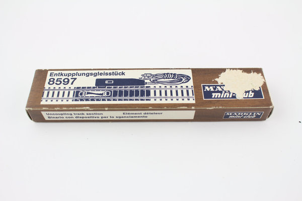 8597 Straight Uncoupler Track 110mm Märklin mini-club Z Gauge Boxed +Top+