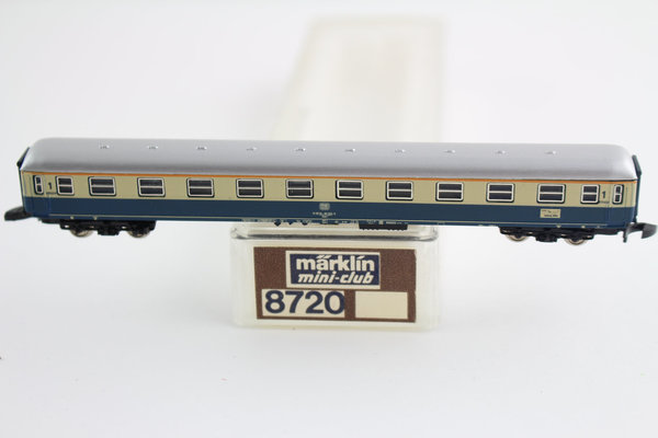 8720 1st Class Express Coach DB Märklin mini-club Z Gauge Boxed +Top+