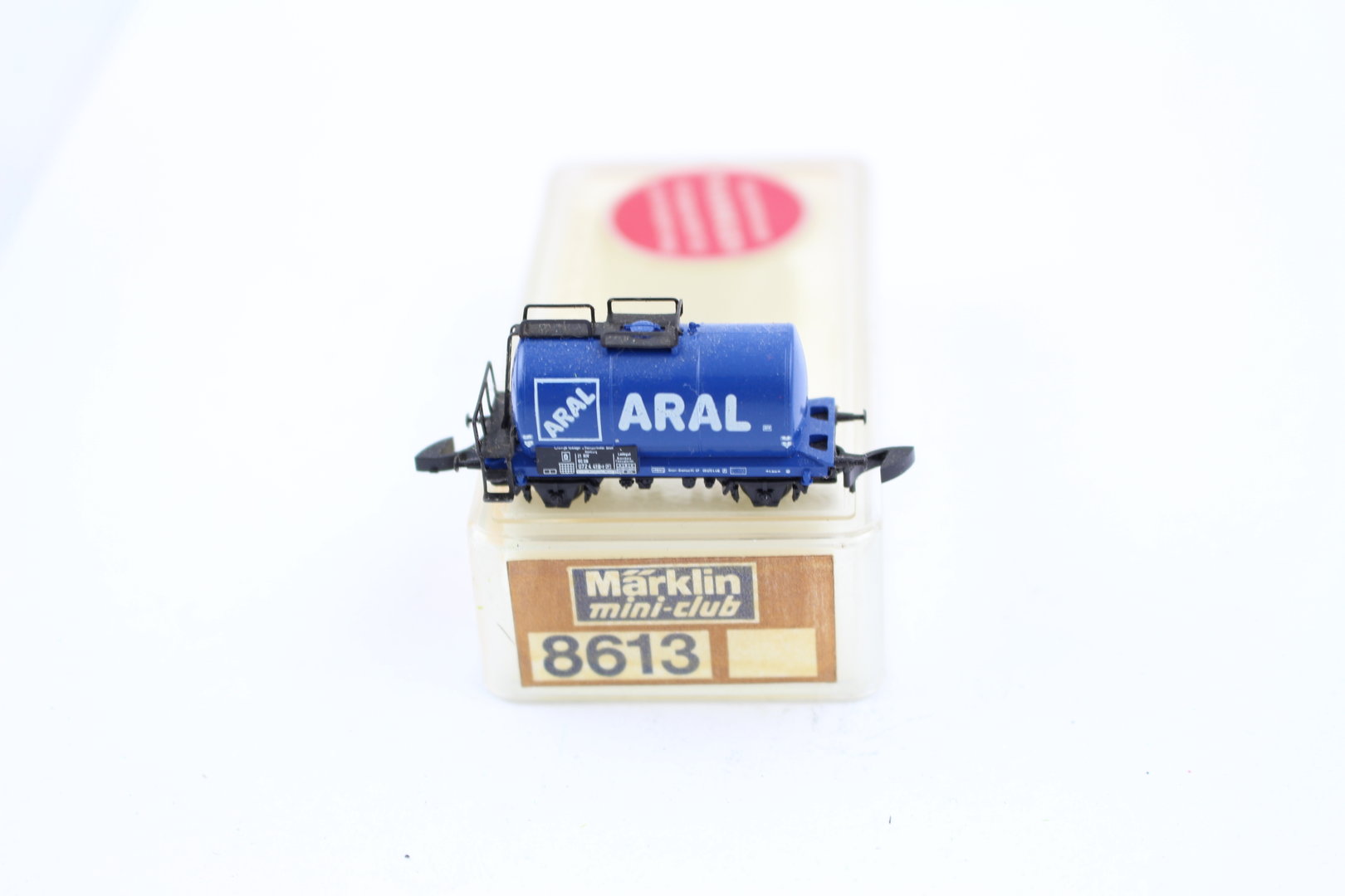 8613 Aral avec Diagonal Logo chaudière Voiture 1976 Märklin Mini-Club Piste Z Neuf dans sa boîte Top 