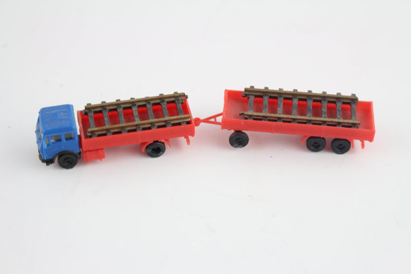 6994 Kibri LKW mit Anhänger Rot 1:220 Spur Z +Top+