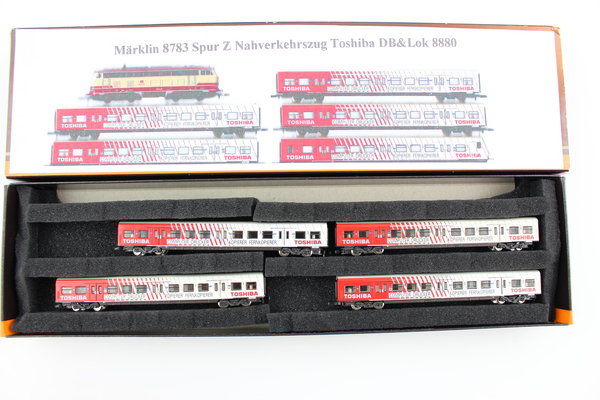 8783 S-Bahn Set Toshiba 4-teilig Märklin mini-club Spur Z OVP +Top+