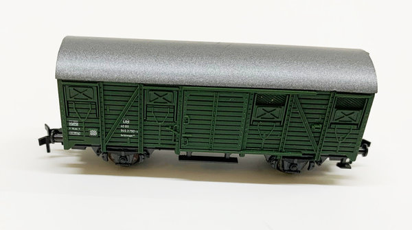 Roco gedeckter Güterwagen grün Roco Spur N TOP