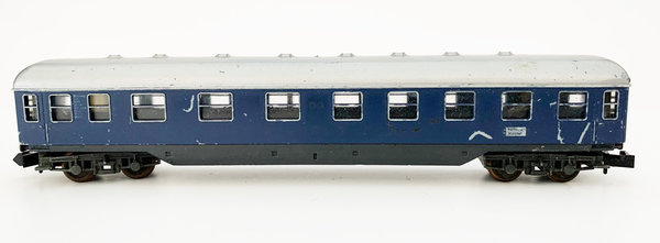 Minitrix Personenwagen, DB, blau - Minitrix Spur N