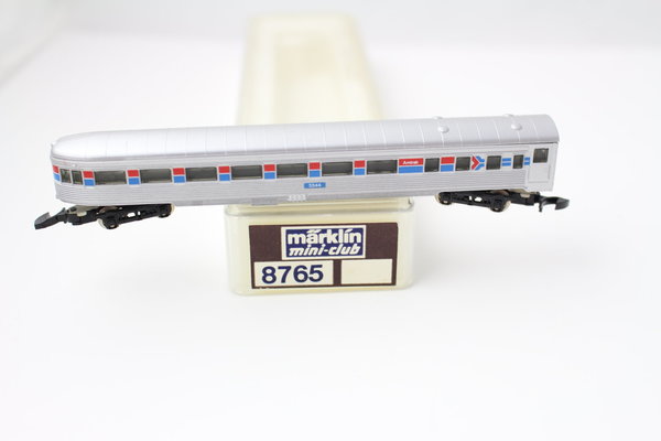 8765 Amtrak US Schlußwagen Märklin mini-club Spur Z  OVP +Top+