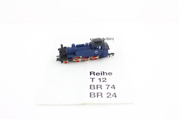 BR 74 Dampflok blau a. Set 81561 Märklin mini-club Spur Z 140 J. Märklin +Top+