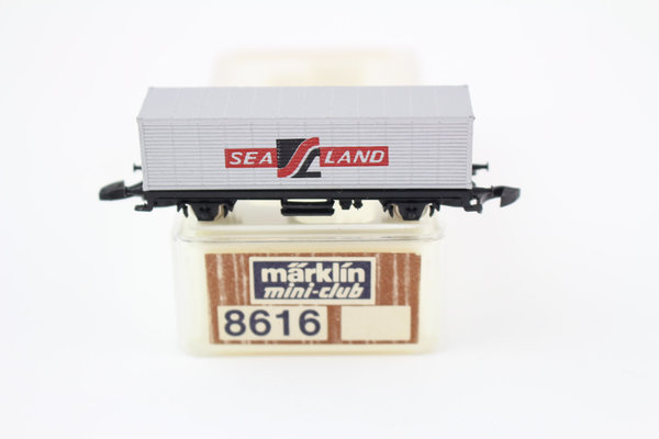 8616 SEALAND Containerwagen M Märklin mini-club Spur Z OVP +Top+