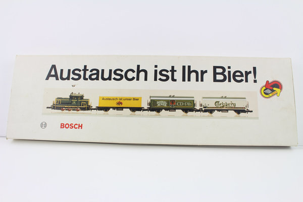 8103 Märklin Güterzug-Set BOSCH "Austausch ist Ihr Bier" 1985 Märklin Spur Z OVP