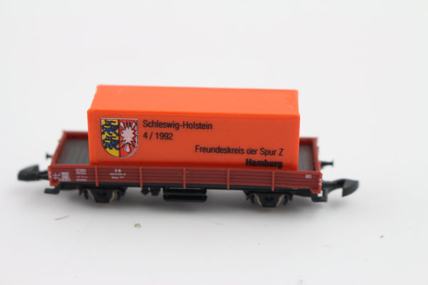 8610 Niederbordwagen Container Schleswig-Holstein Freundeskreis Spur Z Märklin